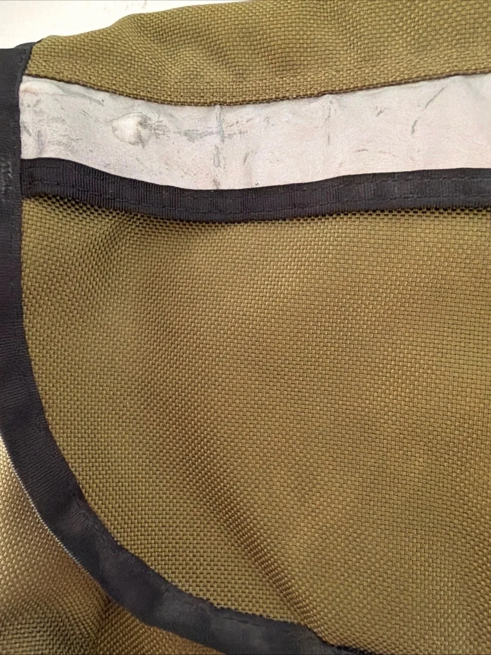 Vintage Patagonia Olive khaki  Messenger Bag with Black Trim